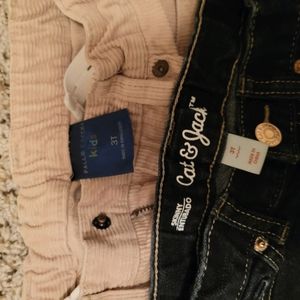 2 pairs toddler boy's pants